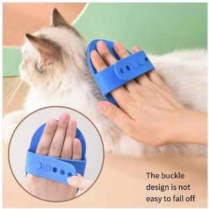 فرشاة العناية بالحيوانات الأليفة للبيع بالجملة من المصنع فرشاة مطاطية محمولة باليد للقطط والكلاب فرشاة حمام للعناية بالحيوانات الأليفة بشعر طويل قصير - Product Image 2