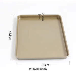 Khay nướng bánh bằng thép carbon chất lượng cao, bán trực tiếp từ nhà sản xuất, đạt chuẩn thực phẩm, khay kim loại phẳng, bán buôn sản phẩm bánh mì và bánh ngọt - Product Image 2