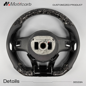 Volant personnalisé en fibre de carbone forgée noire pour Mercedes-Benz, style AMG, 2018-2023 W167 W205 W213 GT 63 Classe C GLA - Product Image 5