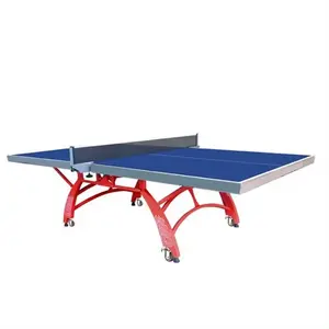 Tablero impermeable para exteriores, dimensiones, <span class=keywords><strong>mesa</strong></span> de <span class=keywords><strong>Ping</strong></span> Pang, interior, pequeño arco iris, <span class=keywords><strong>mesa</strong></span> de tenis de <span class=keywords><strong>mesa</strong></span> plegable, acabado de <span class=keywords><strong>pintura</strong></span> ecológico UV - Product Image 1