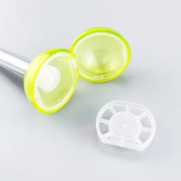 Tubes d'emballage cosmétique transparents 2-en-1 personnalisables avec logo pour baume à lèvres, tubes vides pour gloss à lèvres en forme de sucette KAIJIN KJ-D128