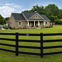 Clôture extérieure pour chevaux Longjie 6ft x 8ft à 4 rails en PVC blanc - Écologique, anti-rongeurs, design 3D, facile à installer pour les balcons en Australie