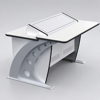 Poste de commande pour consoles NOC, poste de travail pour salle de contrôle, mobilier de contrôle industriel, centre de commande de centrale électrique