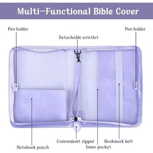 BSCI Amazing Deal on a <b>Bible</b> Cover Carrying Case Protective <b>Bible</b> Bag for Church with Front <b>Pocket</b> and Handle - Product Image 5