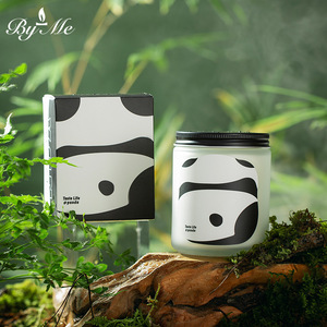 Juego de Velas Aromáticas Orgánicas en Frascos de Vidrio Personalizados con Logotipo y Empaque Personalizados, Velas de Cera de Soya Panda para Fragancia del Hogar - Product Image 2