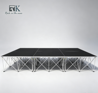 Scène de scène pliante en aluminium de haute qualité pour écoles, podium de scène en aluminium pour chœur, vente en gros