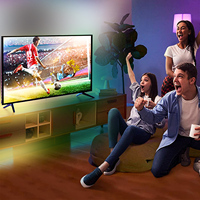 Fantaisie changement de couleur RGBIC 55 '-65' TV light 12V 3.1M sync box synchronisé rétro-éclairage ambiant 8K 60HZ HD liaison toute la maison