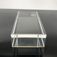 Briques de verre transparentes 50*100*200MM pour la construction et la décoration des murs-rideaux d'hôtels, style moderne, blocs de verre solides, usine