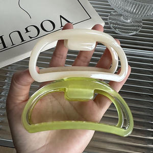 Pinza de Pelo Grande y Gruesa de Acetato para Mujer, Estilo Coreano, Elegante, de Dos Colores - Product Image 2