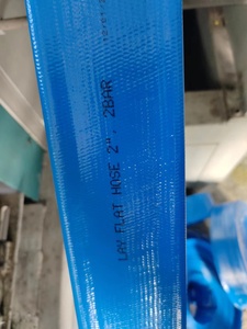 Tuyaux de refoulement d'eau plats en <span class=keywords><strong>PVC</strong></span> bleu renforcé haute résistance pour piscines et irrigation agricole - Product Image 2