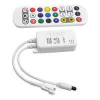 Contrôleur de bande LED intelligente Tuya RGBIC, application WiFi, synchronisation musicale double mode, couleur de rêve, décoration intérieure, bande pixel, télécommande