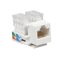 RJ45 UTP Ethernet Dişi Keystone Cat5e Uyumlu Modüler Jak, Fosfor Bronz ve Altın Kaplama Yaylı ve ABS/PC Malzemeli