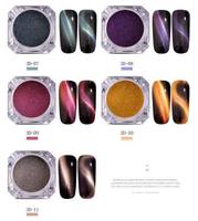 Poudre 3D effet œil de chat, Poudre à ongles effet symphonie, Poudre à ongles effet miroir néon, Vernis à ongles gel UV, Paillettes pour loisirs créatifs (cartes téléphoniques), Convient aux débutants
