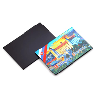 Aimant de réfrigérateur personnalisé en aluminium, souvenir artistique en métal, drôle, gaufré, écologique, aimant puissant, forme industrielle pour mariage