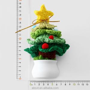 Arbre de Noël en crochet fait main coloré pour la décoration de la maison à Noël - Product Image 5