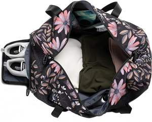 Échantillon gratuit Sac de voyage pliable imperméable avec sac à chaussures, sac de voyage, sac de sport, sac de sport fabriqué en usine - Product Image 5