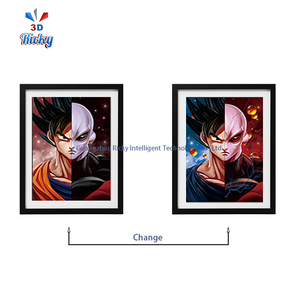 500 Designs Affiches 3D, Affiches Anime 3D, Images Lenticulaires à Effet de Déplacement en Plastique pour Offre Spéciale, Affiches Murales d'Art d'Animation en Gros - Product Image 2