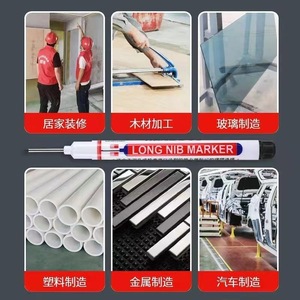 Rotulador de tinta permanente a base de aceite para agujeros profundos, 4 colores, para azulejos de cerámica, carpintería, resistente al agua, de secado rápido - Product Image 5