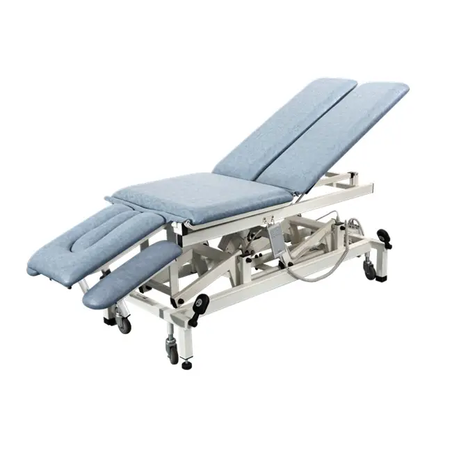 Hot Selling Physiotherapy Treatment Bed Electric Foot Control 6 Sections Physical Therapy Table