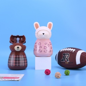 850ml Animal Character Stainless Steel Vacuum Insulated Children's <strong>Cup</strong> 12-24 Hours Thermal Built <strong>Weighted</strong> <strong>Straw</strong> Portable Strap - Product Image 5