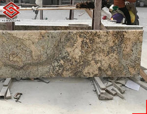 เคาน์เตอร์หินสีทองธรรมชาติที่แปลกใหม่ท็อปโต๊ะหินแกรนิตคริมบอร์โด - Product Image 3