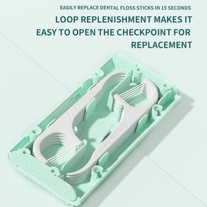 Dispensador de Hilo Dental Portátil Mejorado - Organizador de Hilo Dental Automático Reutilizable con Deslizador, Caja de Almacenamiento Portátil para Hilo Dental Mini C - Product Image 5