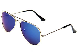 Occhiali da sole aeronautici per bambini con struttura in metallo nuovi occhiali da sole stile pilota di moda UV400 - Product Image 3