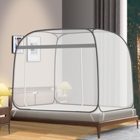 Moustiquaire pliable sans installation pour yourte mongole, isolation anti-moustiques, anti-poussière pour lit superposé de dortoir, usine transfrontalière