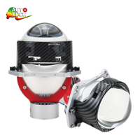 Lentille de projecteur LED 3 pouces Blanc 7000K Alliage d'aluminium 8000 Lumens Ventilateur de refroidissement Phares LED pour voiture Universel