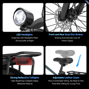 Bicicleta Eléctrica de Montaña con Motor sin Escobillas de Litio, Venta Caliente en la UE/EE. UU., <span class=keywords><strong>25</strong></span> km/h, Neumáticos Gruesos, para Adultos - Product Image 5