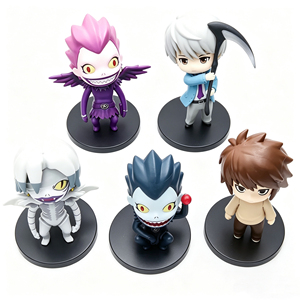 Set <span class=keywords><strong>de</strong></span> 5 Figuras Chibi <span class=keywords><strong>de</strong></span> Death Note, Figuras <span class=keywords><strong>de</strong></span> Acción Coleccionables <span class=keywords><strong>de</strong></span> Anime con Soportes, Juguetes <span class=keywords><strong>de</strong></span> PVC para Fans y Regalos - Product Image 5