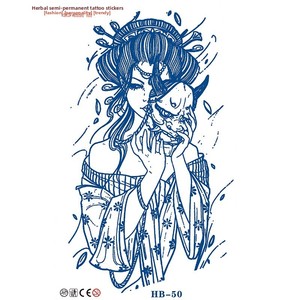 Autocollants de <span class=keywords><strong>tatouage</strong></span> temporaires aux herbes et aux fruits semi-permanents, résistants à l'eau, d'une durée de deux semaines, réalistes, pour hommes et femmes, personnalisables - Product Image 5