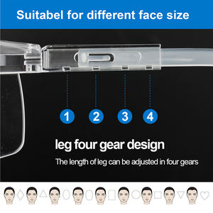 Personalizzabile ANSI Z87.1 costruzione occhiali di sicurezza da lavoro quadrato alla moda Design PC occhiali in plastica EN166 proteggere gli occhi - Product Image 5