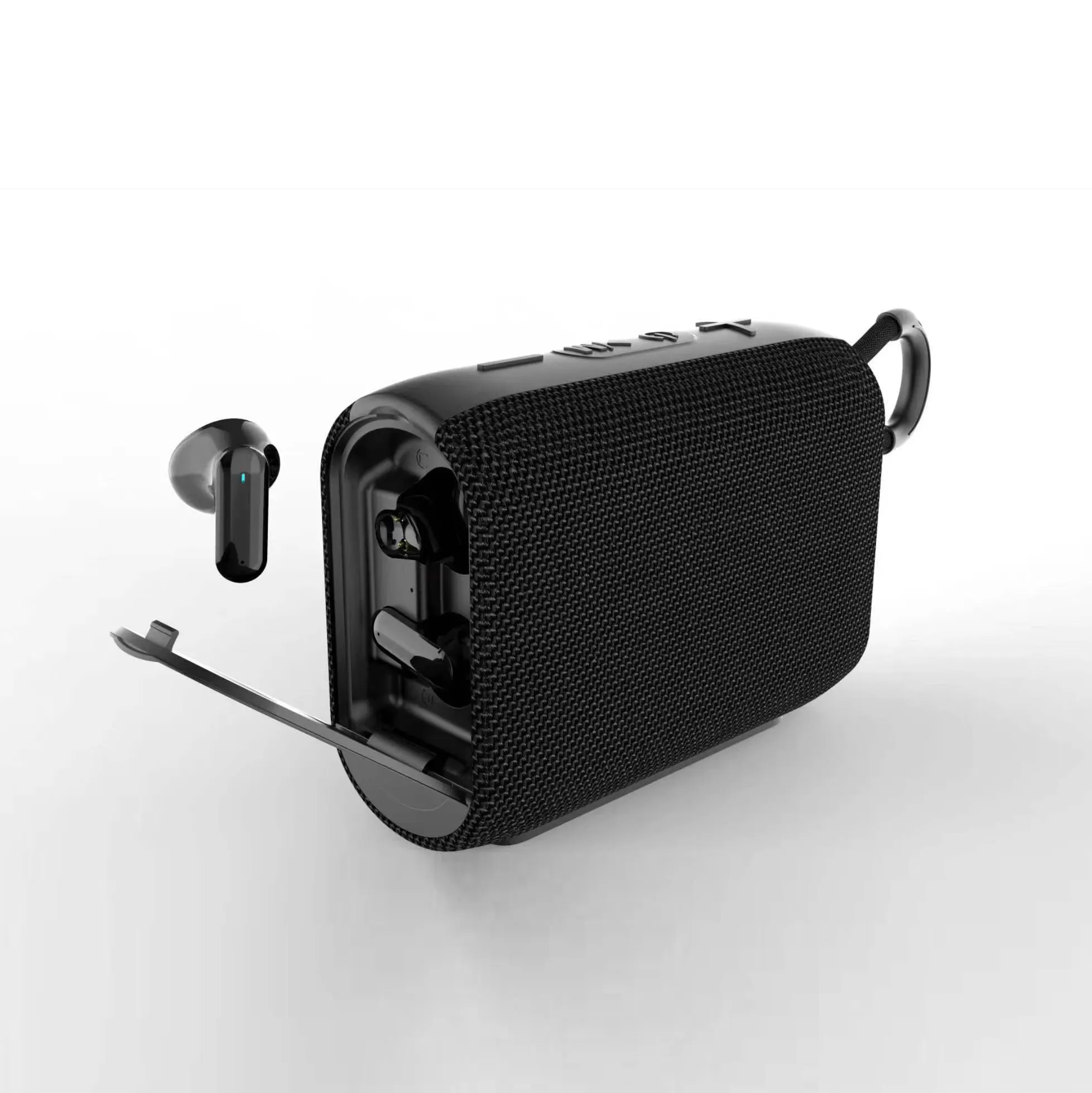 Mini Factory New Products 2 In 1 Wireless Bluetooth Speaker Ear Headphones Apple Earphones Mini Earbuds with Portable Speakers