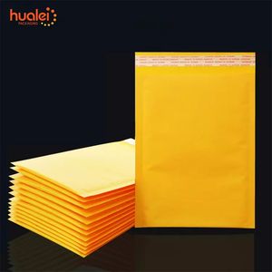 Bolsas de Embalaje de Polietileno Personalizadas Nuevas 2026, Bolsas de Correo Ecológicas de Papel Kraft Amarillo con Burbujas - Product Image 3