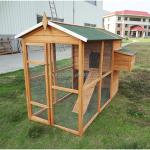 SDC0802 Wooden <b>Pet</b> Animals Large Metal Chicken Coop Farm Building Run Walk-in Poultry - Product Image 4