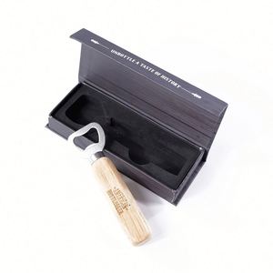 Décapsuleur en bois personnalisé avec logo gravé, écologique, pour bière, cidre et boissons gazeuses, avec boîte – Vente en gros - Product Image 2