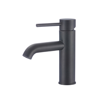 Watermrak-grifos de baño de un solo orificio, mezclador de agua caliente y fría, lavabo de baño