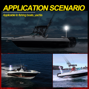 3/4/5/6 feet 12V IP68 không thấm nước <span class=keywords><strong>LED</strong></span> roi thuyền ánh sáng an toàn hàng hải cảnh báo đuổi RGB màu thay đổi bằng điều khiển từ xa - Product Image 6