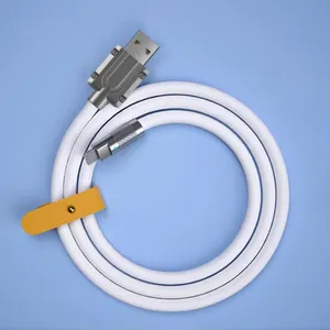 Nieuwe Vloeibare Siliconen Type-C Usb Data Kabel Sync Oplaadkabel 1.2M 120W Snel Opladen Lijn Voor samsung Voor Xiaomi Kabel Cord