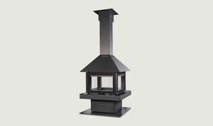 Chimenea Moderna <span class=keywords><strong>de</strong></span> Acero con Calefacción por Alcohol y <span class=keywords><strong>Leña</strong></span> Real, para Uso en Interiores, Casas <span class=keywords><strong>de</strong></span> Huéspedes, Villas y Salas <span class=keywords><strong>de</strong></span> Estar - Product Image 4