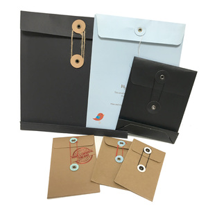 Enveloppes postales rigides en kraft personnalisées, imprimées, plates, pour envois express, enveloppes en <span class=keywords><strong>carton</strong></span> extensibles, enveloppes à bouton pour Cl - Product Image 5
