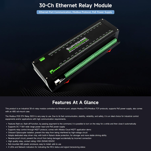 Mô-đun Relay Ethernet 30 kênh Aismartlink WAVESHARE, Giao thức Modbus RTU/Modbus TCP, Cổng PoE, Hộp gắn ray công nghiệp - Product Image 3