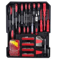 Juego de Herramientas de 799 Piezas, Kit de Herramientas Mecánicas, Llaves de Tubo con Caja Organizadora y Carro