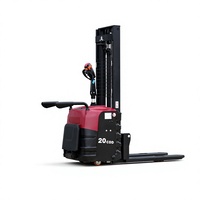 Gerbeur électrique compact sur pied avec protection anti-basculement et faible entretien pour atelier, logistique et stockage en commerce de détail