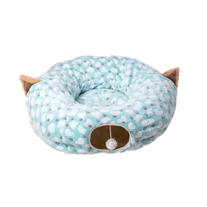 Factory Direct Sell Cozy Cat Beds Foldable Cat Tunnel Beds