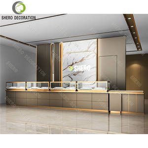 High-End Jewelry Display Cabinet with Glass Doors Jewellery Display Counter Modern Jewelry Furniture <b>Decoration</b> - Product Image 4