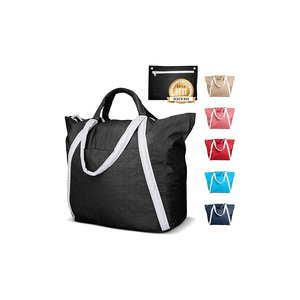 Sacs de plage en nylon imperméables et anti-sable de la marque Haoran Manufacturer, avec impression de logo personnalisé, sacs de plage pour femmes. - Product Image 4