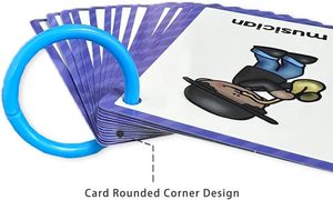 Cartes flash éducatives sur les métiers, cartes de vocabulaire anglais avec images de professionnels, cartes flash ludiques pour les tout-petits - Product Image 4