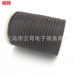 Cordon tressé rouge de 4 mm d'épaisseur, 20 mètres, pour la fabrication de bijoux et l'usage en habillement - Product Image 4